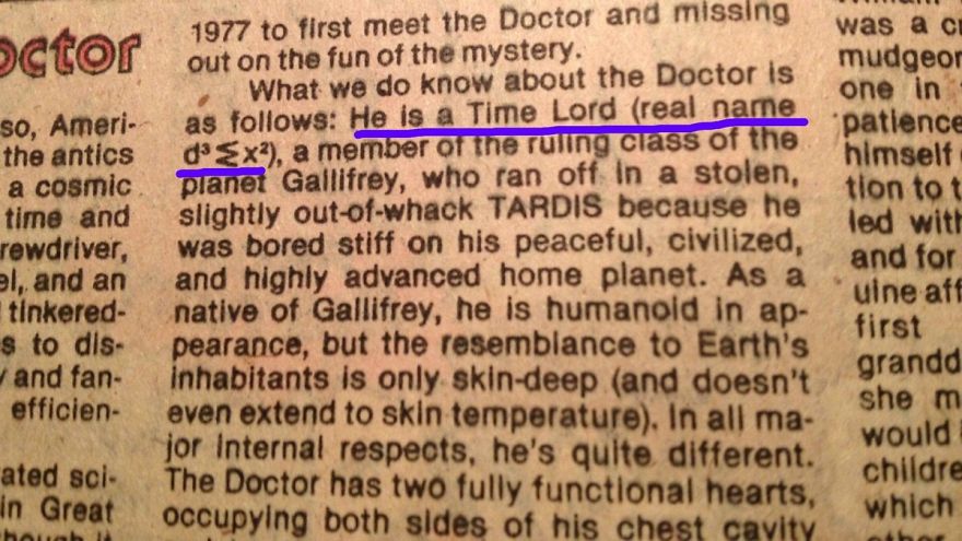 The Real Name Of The Doctor (could Be Considered As A Spoiler)