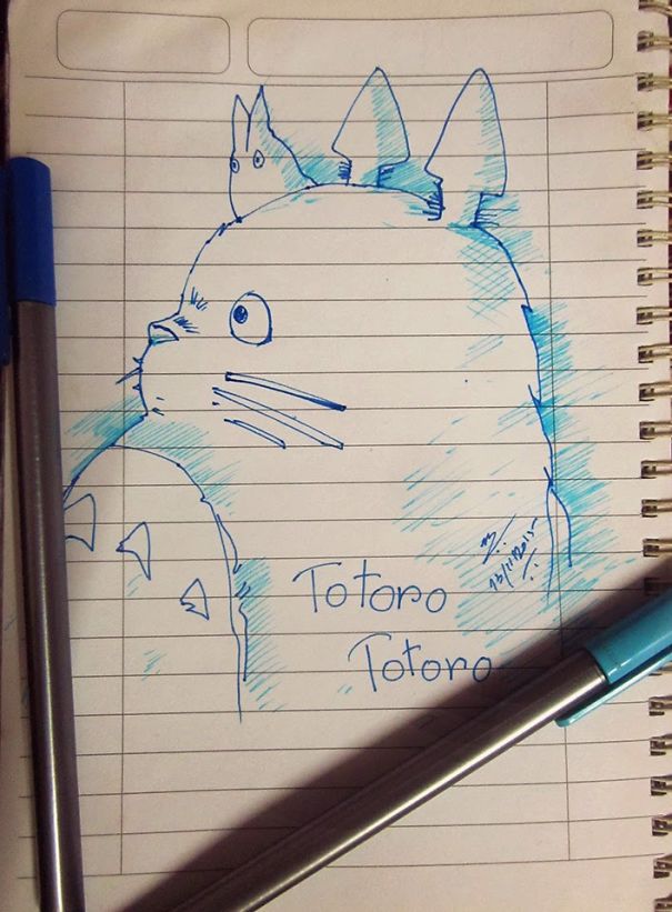 My Drawing Of Totoro ^_^ #studioghibli #neighbor #totoro #drawing ﻿