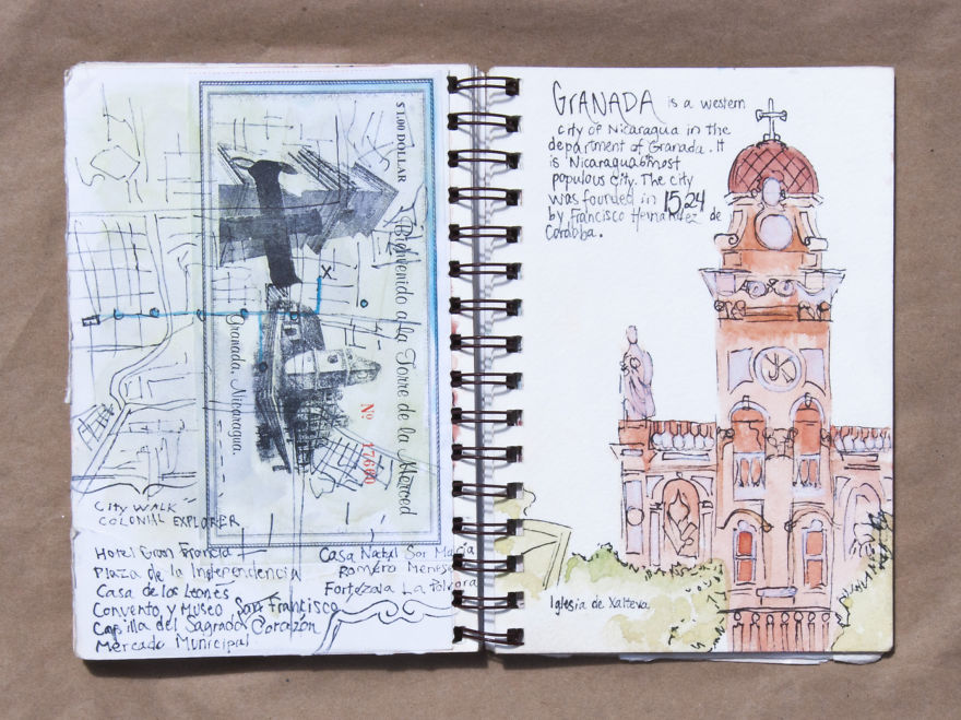 Travel Sketchbook Of My Trip To Central America