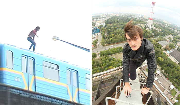 Ukrainian Kills His Boredom By Jumping Off Train On 80 Foot Bridge