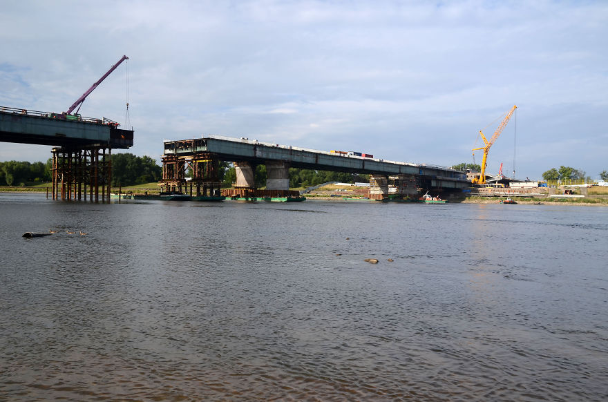 Valentine's Day Fire And Rebuilding Of The Lazienkowski Bridge
