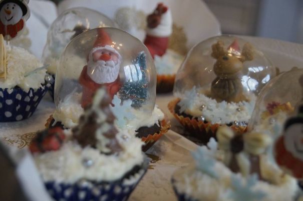 My Snowglobe-cupcakes