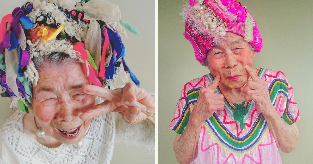 93-Year-Old Grandmother Models Her Granddaughter's Clothes | Bored