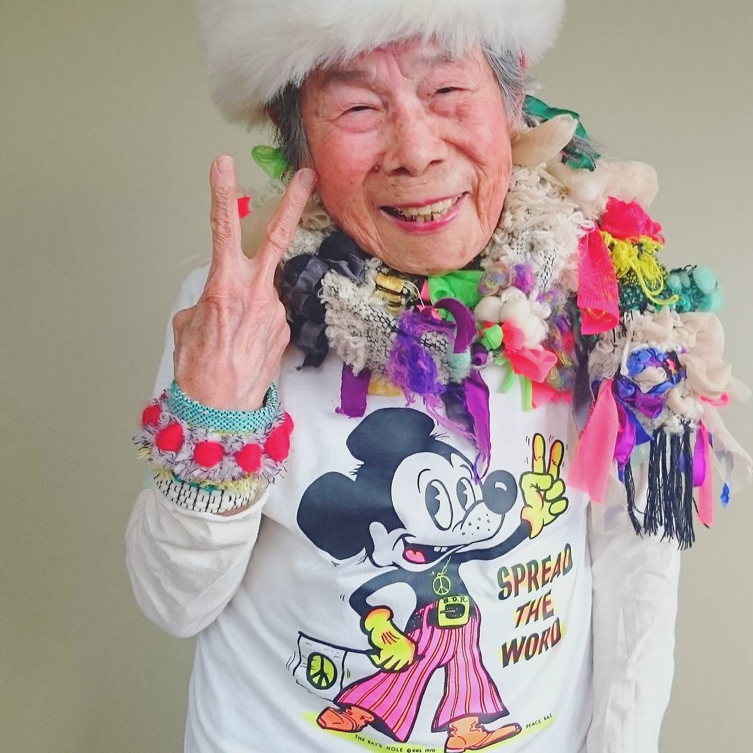 93-Year-Old Grandmother Models Her Granddaughter’s Clothes