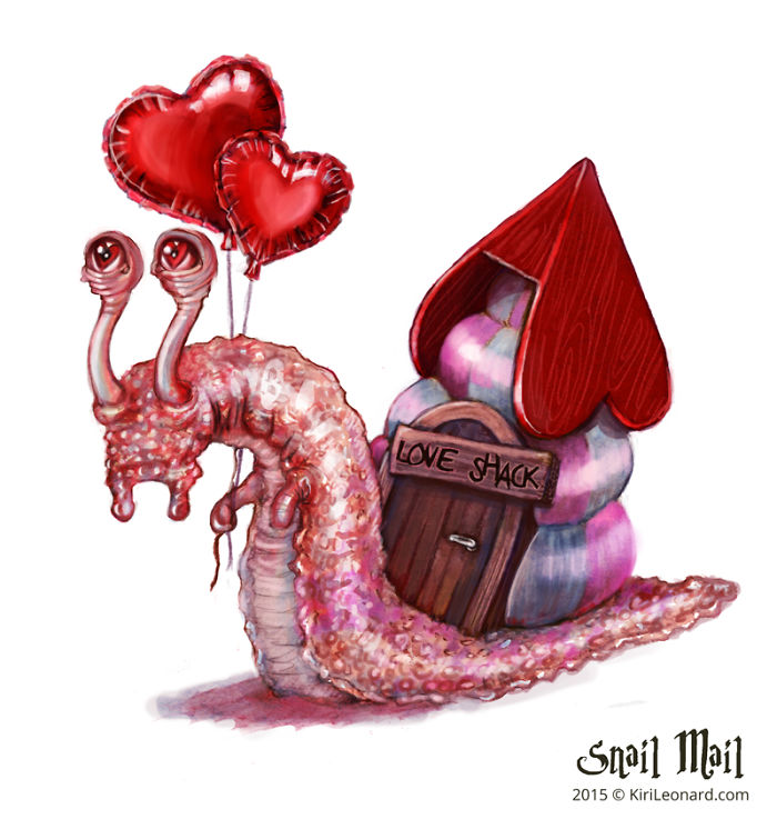 Valentine's Snail
