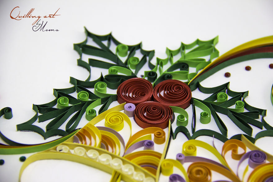 A Mother Of Two Creates Amazing Art Using Quilling Paper