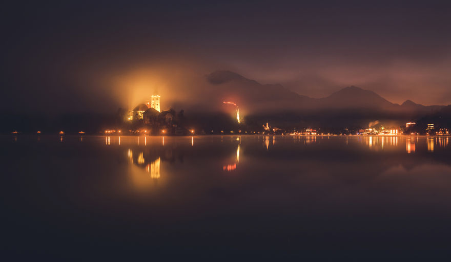 Another Magical Sunrise At Lake Bled In Slovenia