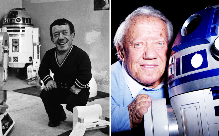 Kenny Baker As R2-D2, 1977 And 2015