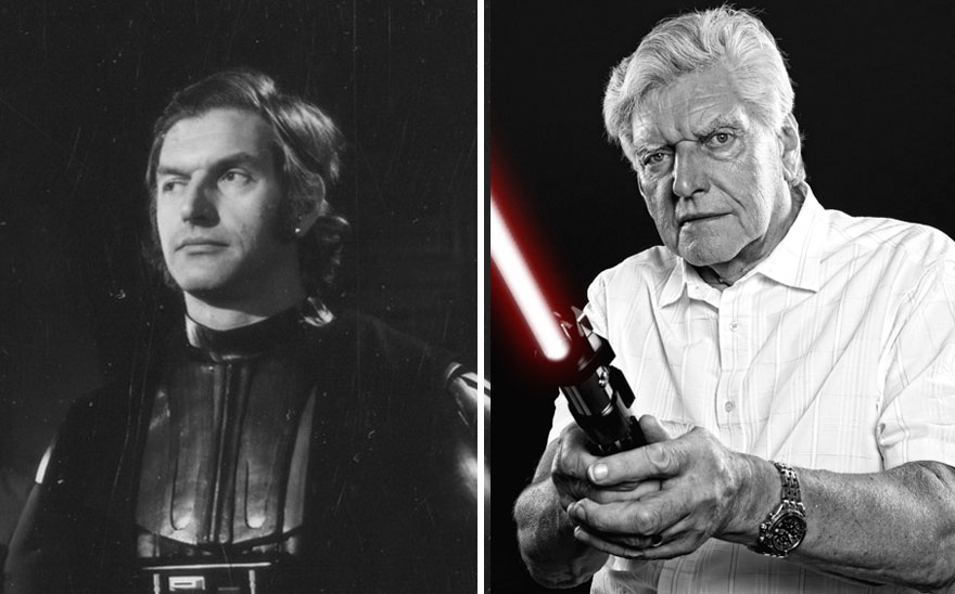 David Prowse As Darth Vader, 1977 And 2015