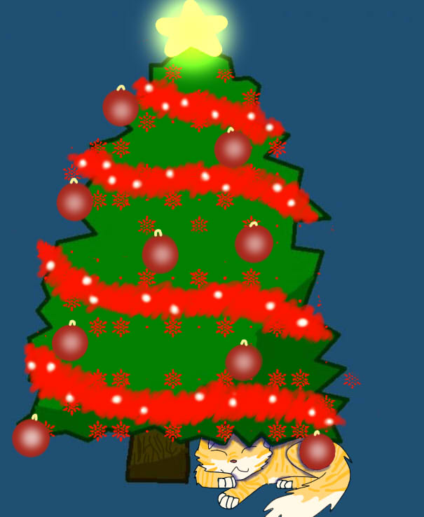 Cat Under The Tree