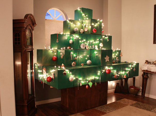 Life-Size Minecraft Christmas Tree