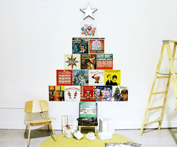Vinyl Record Holiday Tree