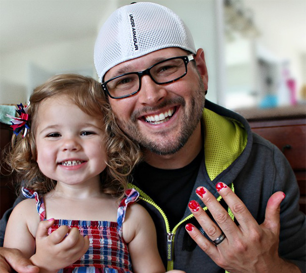 Every Dad Needs To Be A Master At Learning How To Paint Their Little Girl’s Nails