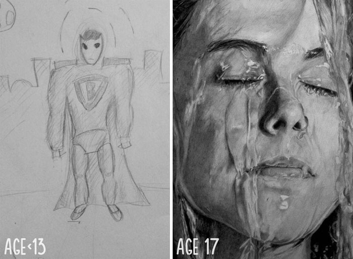 72 Before And After Drawings Show Practice Makes Perfect