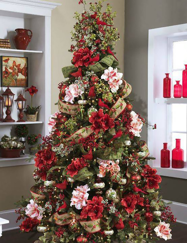 Floral Christmas Tree
