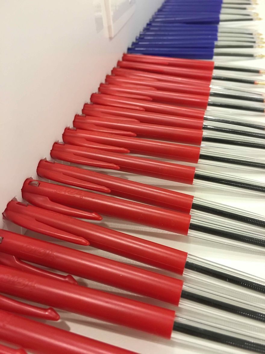 Turning Office Supplies Into A Foosballtable.