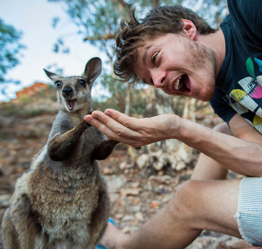 This Man Mastered The Art Of Animal Selfies | Bored Panda