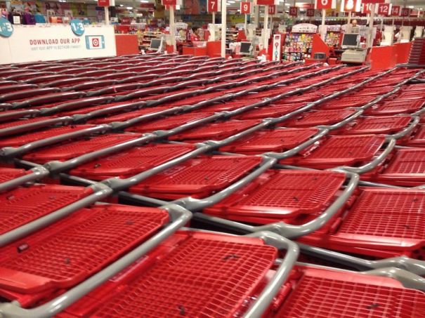 These Perfectly Placed Target Carts.