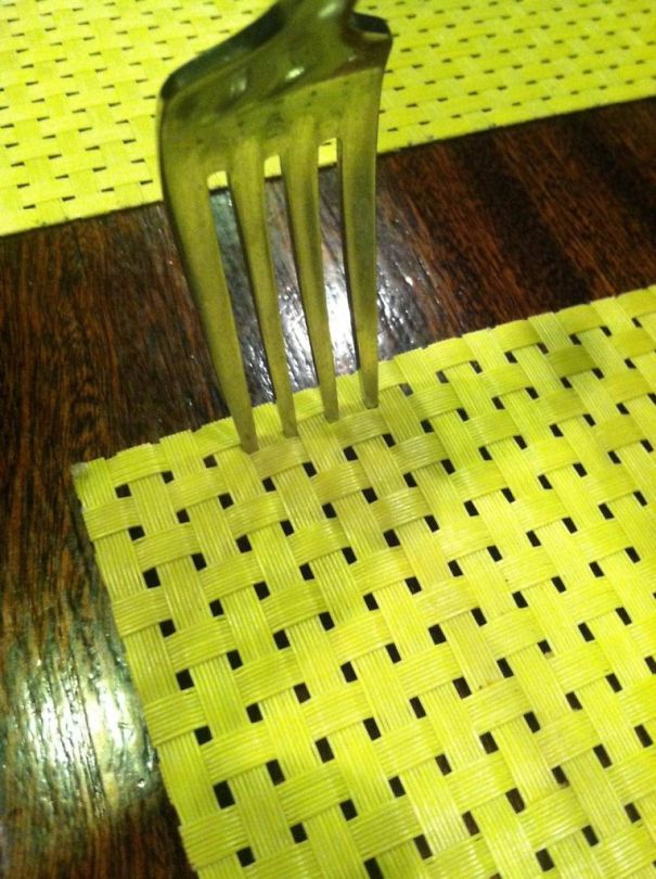 The Fork That Aligns With A Placemat