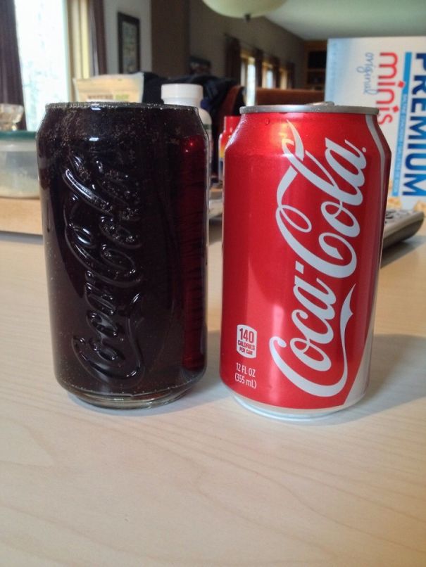A Glass That Holds Exactly One Can Of Coke.