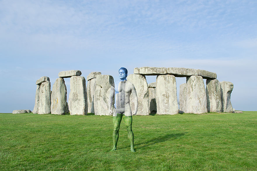 I Camouflaged A Model Into The Seven Wonders Of The World