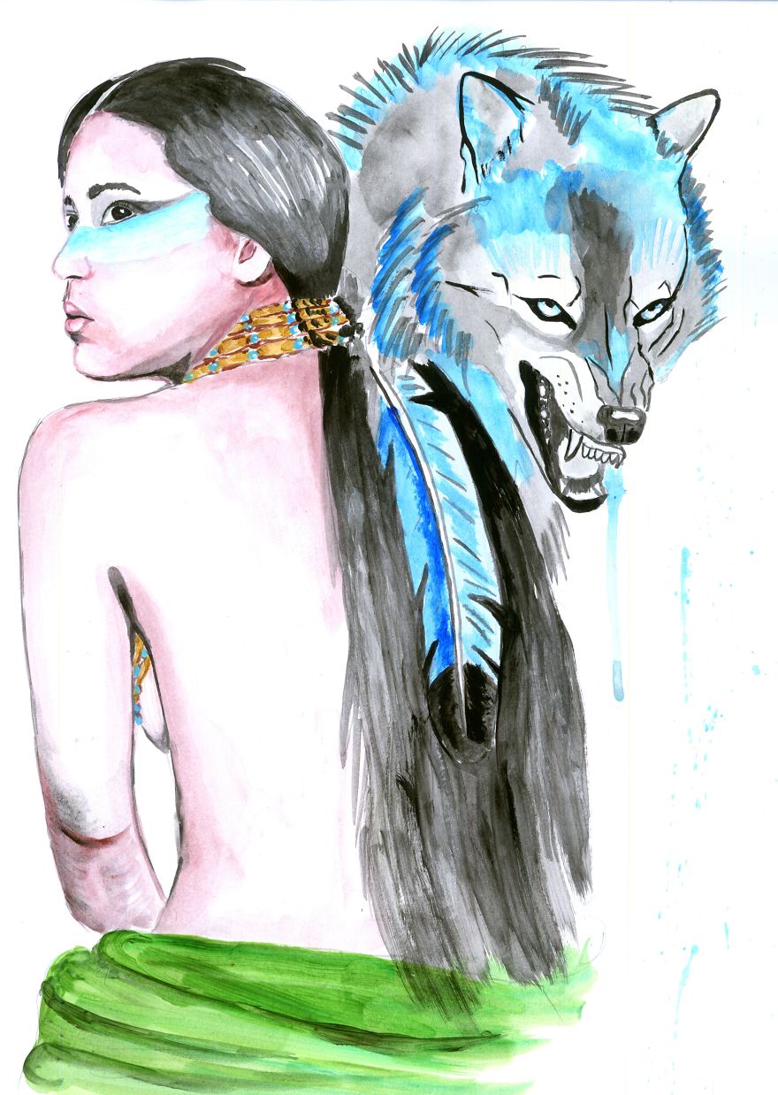 I Paint Portraits Of People With Their Spirit Animals