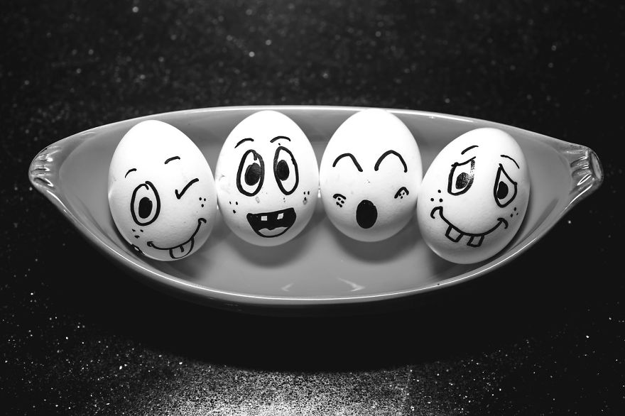 I Transform Simple Eggs Into Funny Photos
