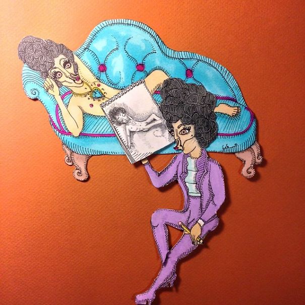 Illustrator Draws The Musician Prince Everyday For An Entire Year
