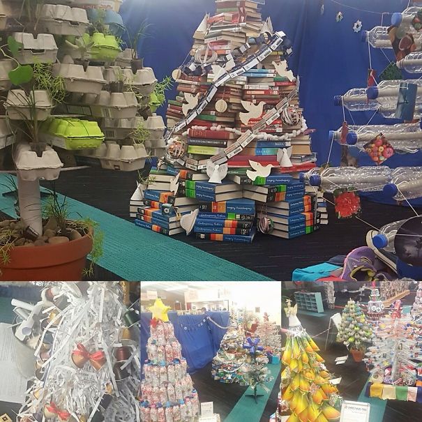 Hornsby Library Xmas Competition Using Sustainable And Economical Materials