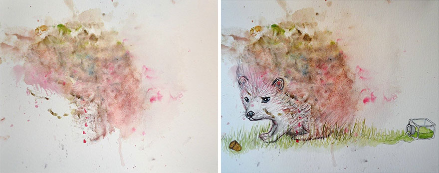 Mom Turns Her 3-Year-Old’s Doodles Into Paintings