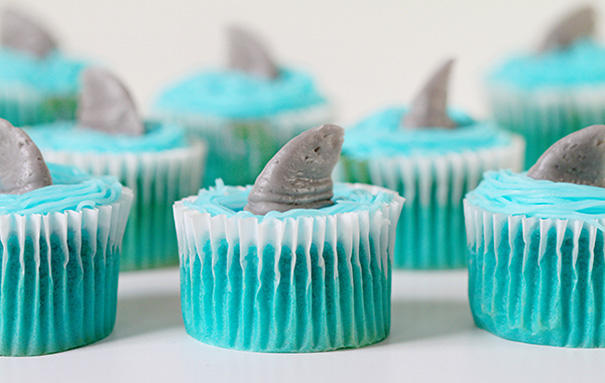Shark Fin Cupcakes