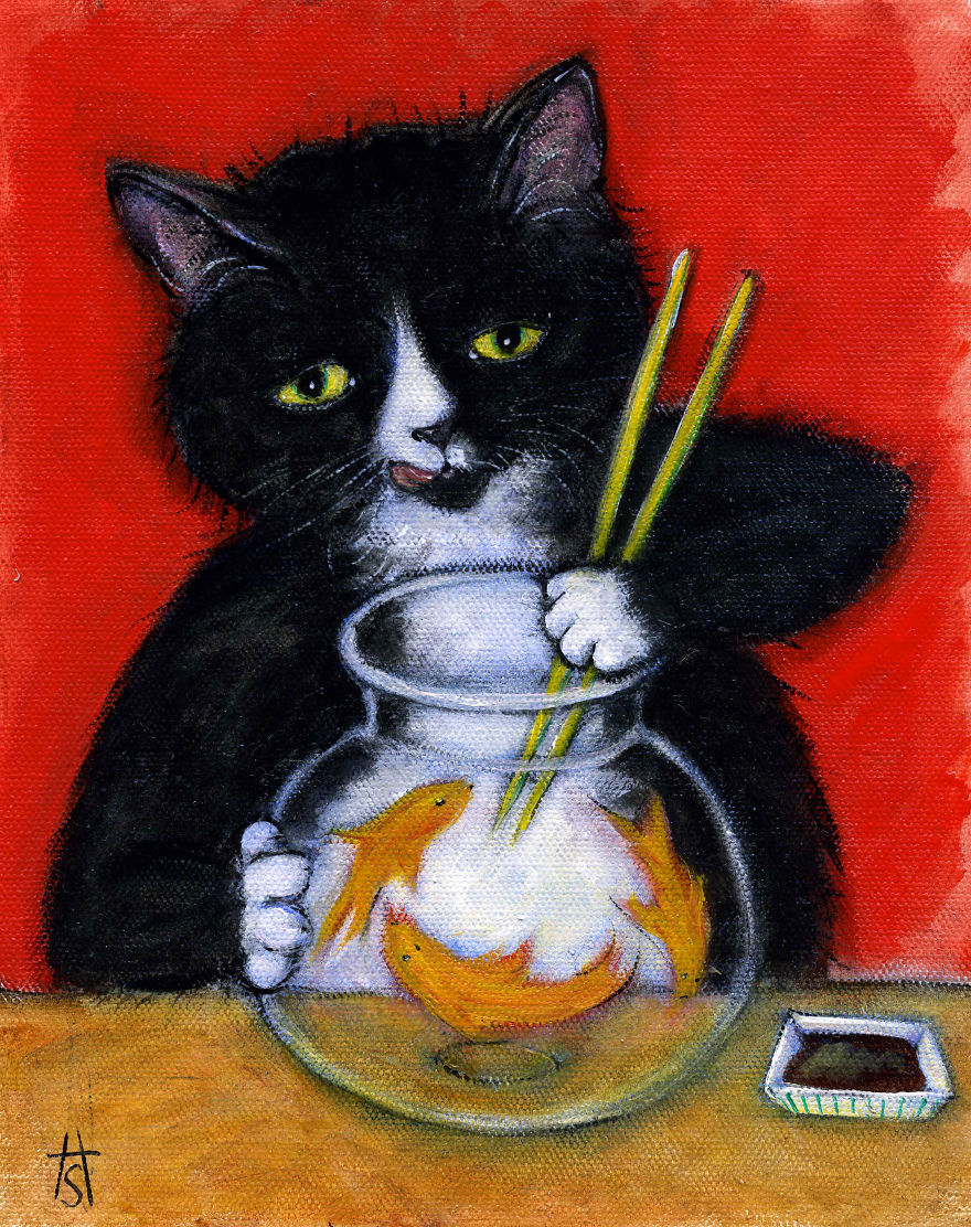 I Paint My Cat's Daily Adventures