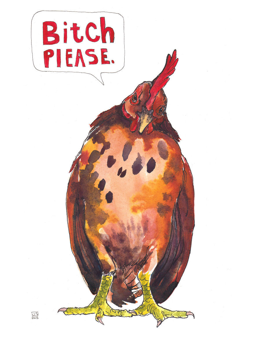 Passive Aggressive Chickens: I Paint To Express What I'm Too Polite To Say