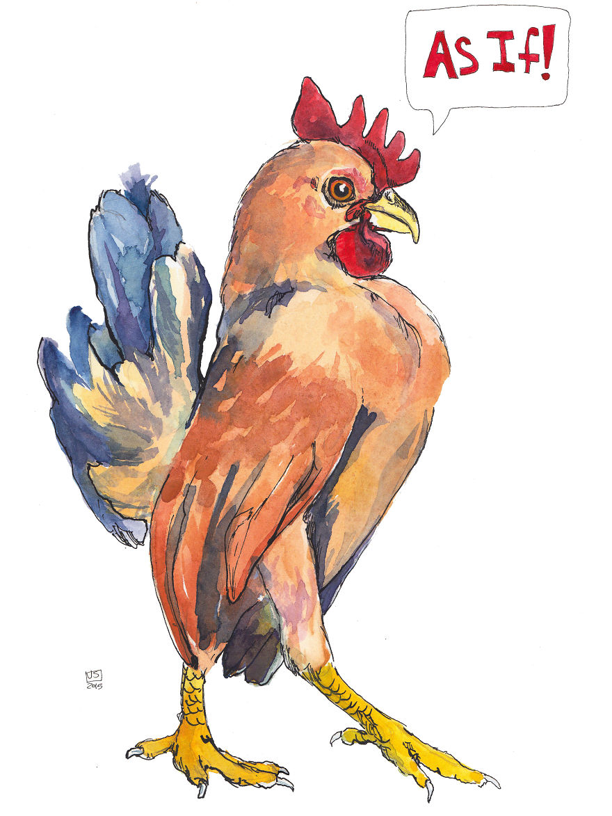 Passive Aggressive Chickens: I Paint To Express What I'm Too Polite To Say