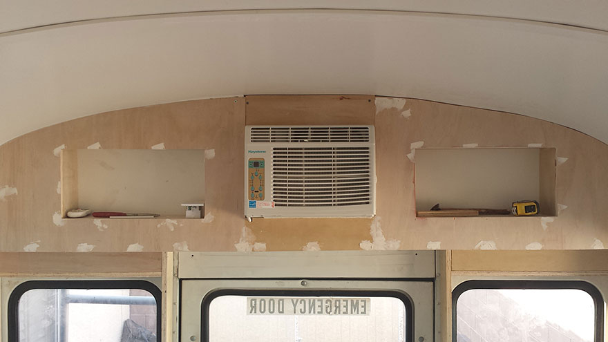 Dad And Son Convert Old 90’s School Bus Into A Tiny Dream Home
