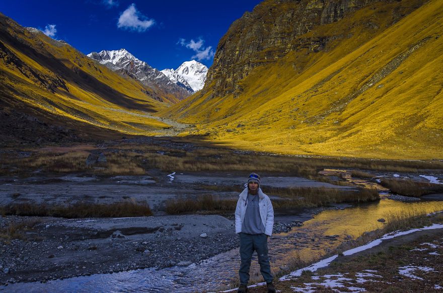 Self Portrait Around The Himalayas.
