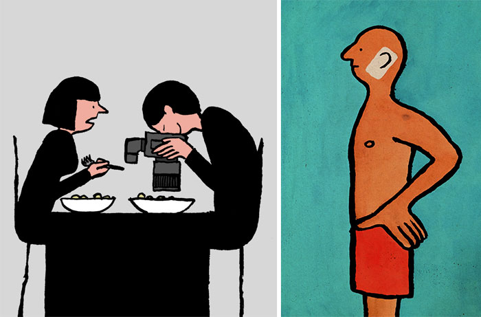 How Addiction To Technology Is Taking Over Our Lives In Illustrations By Jean Jullien