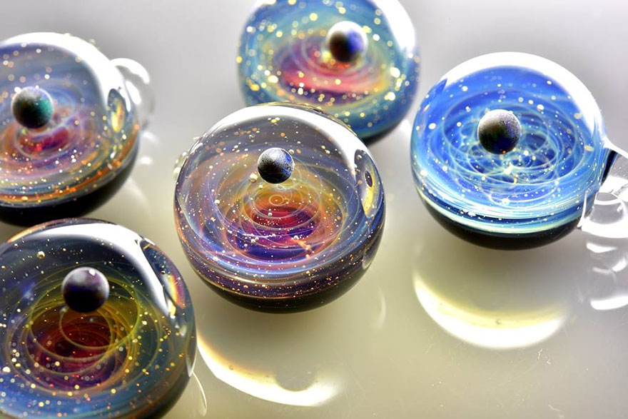 Tiny Glass Galaxies By Satoshi Tomizu