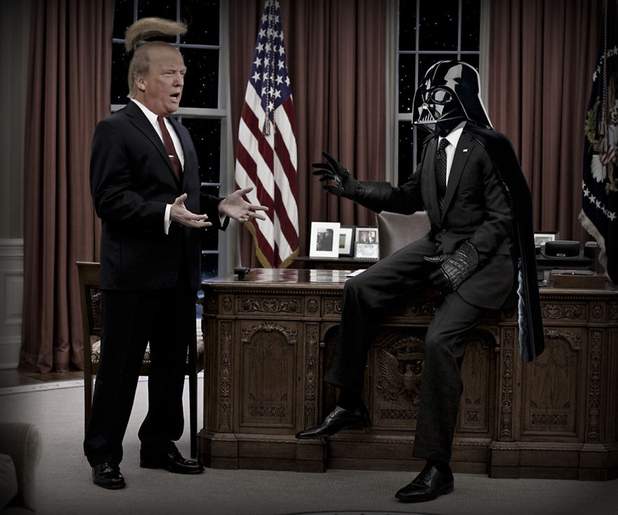 Darth Vader Uses His Powers Against Donald Trump
