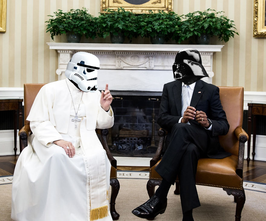 Darth Vader Meets With His Most Powerful Storm Trooper