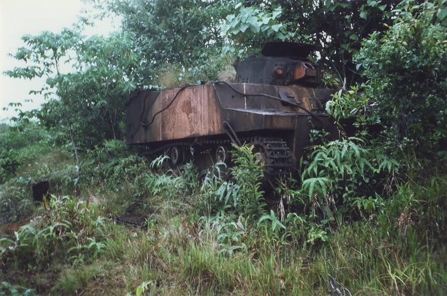 Tank Taken Over By Nature