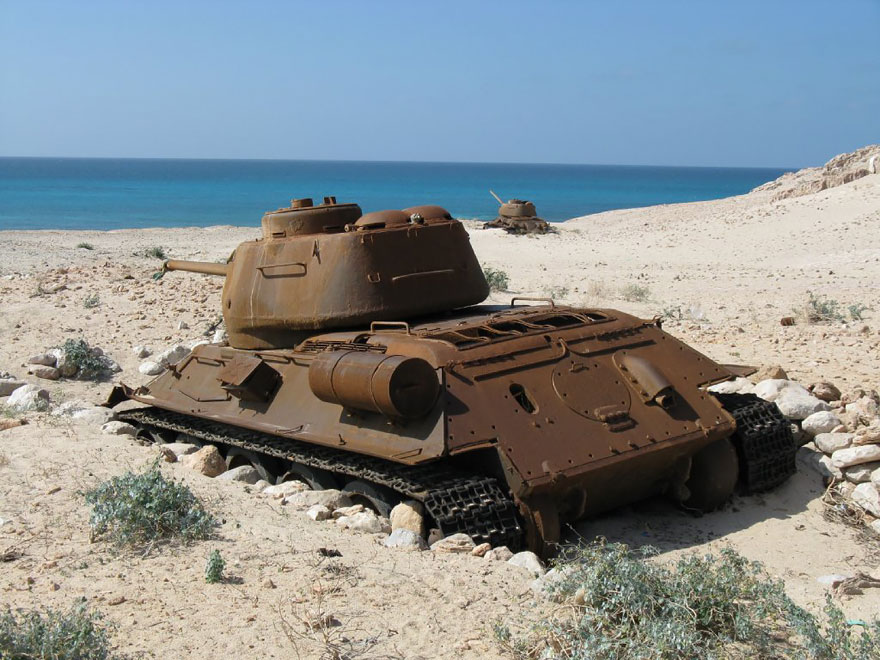 Abandoned Tank In Yemen