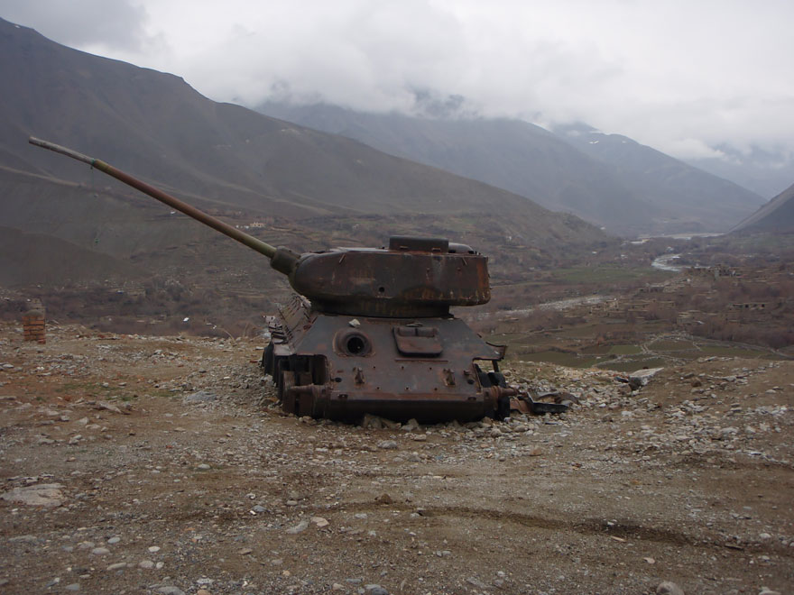 Tank Outside Of Massoud's Tomb In Afghanistan