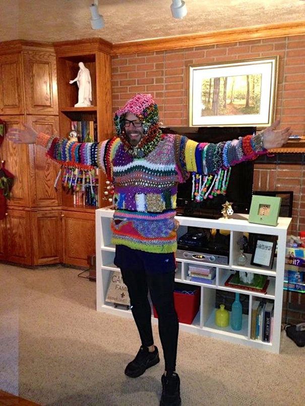 My Friend's Ugly Christmas Sweater That He Knitted Himself