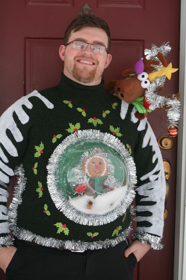 Cute Christmas Reindeer Sweatshirt Ugly Christmas Sweater Ugly Xmas Contest.