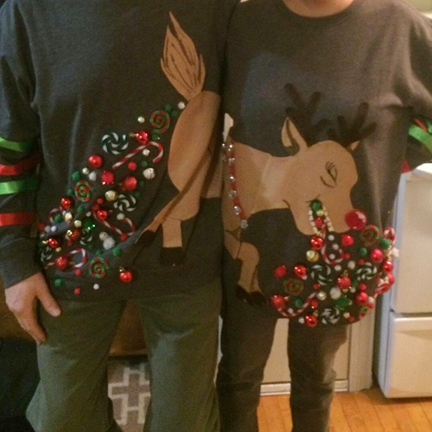 Parents Combined Ugly Sweater Combo