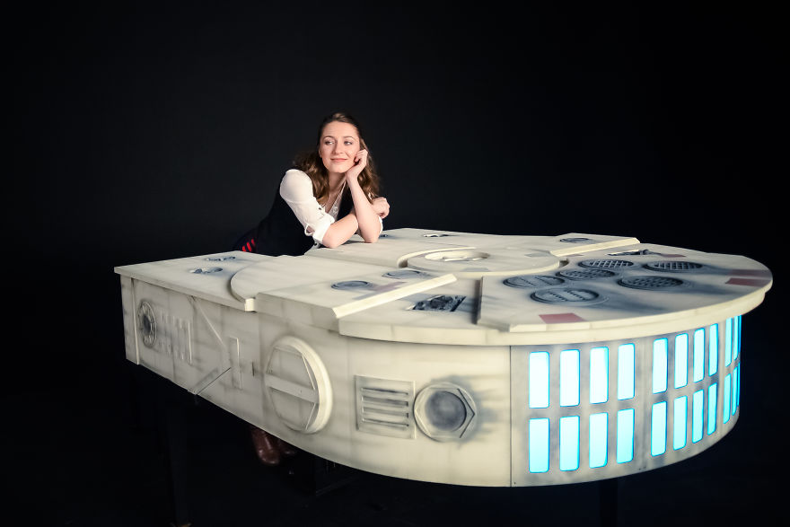 Uh...a Millennium Falcon Piano For World's Best Pianist