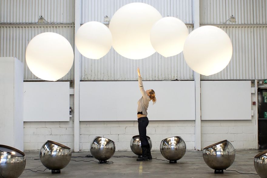 We Created An Interactive Installation That Lets You Play With Giant Levitating Balloons
