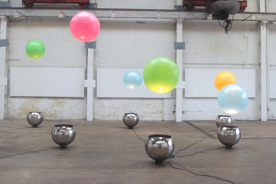 We Created An Interactive Installation That Lets You Play With Giant Levitating Balloons