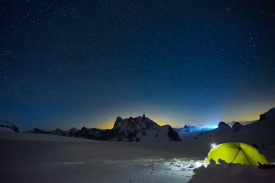 We Went Camping On Alpine Glaciers To Capture The Beauty Of The Starry Skies